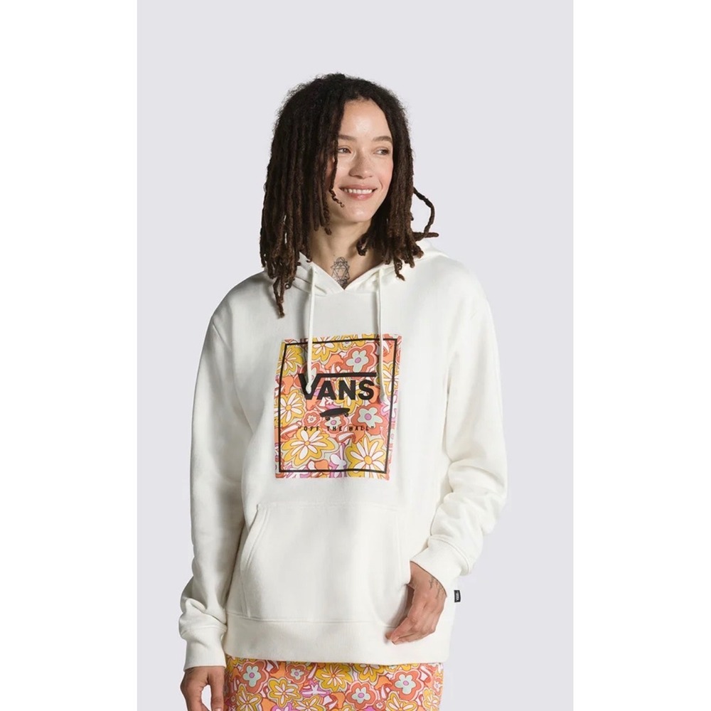 Vans Hoodie Floral Box Retro Logo Women's Small Casual Athleisure Streetwear